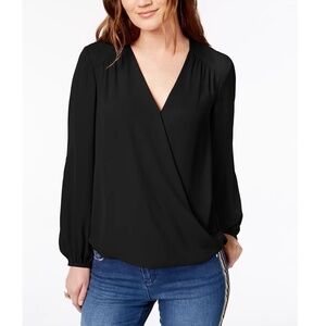 INC V-Neck Black Blouse Top Womens Size: XXL NWOT